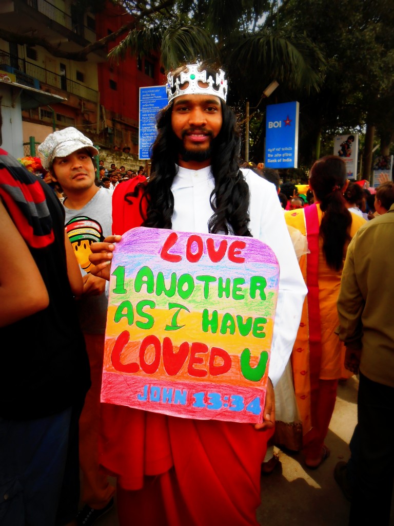 A participant in Bangalore Queer Pride 2013