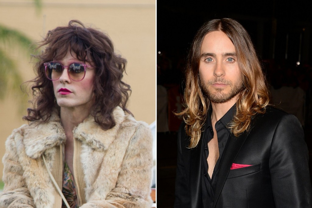 Actor Jared Leto playing the role of a trasngender woman in Dallas Players Club