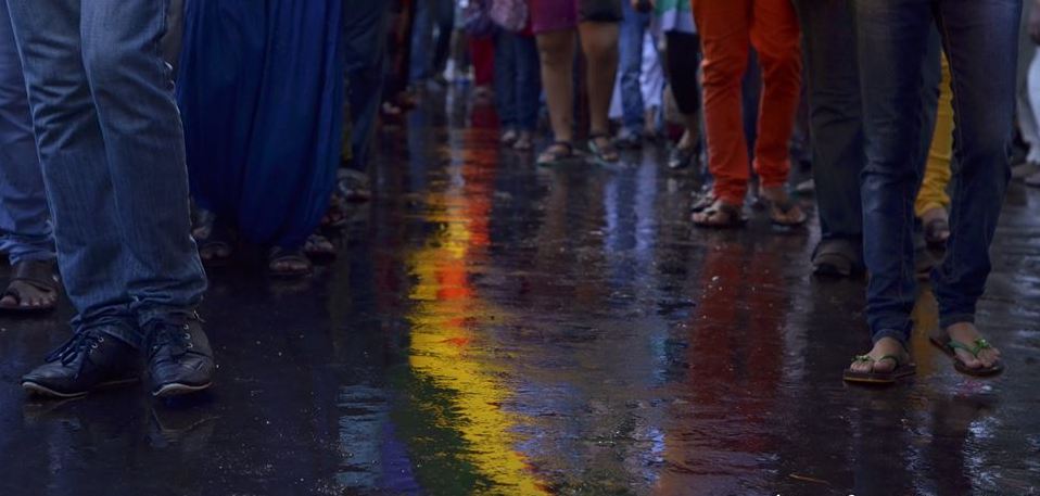 Rain lashed the city but not the Annual Pride Walk in Kolkata.