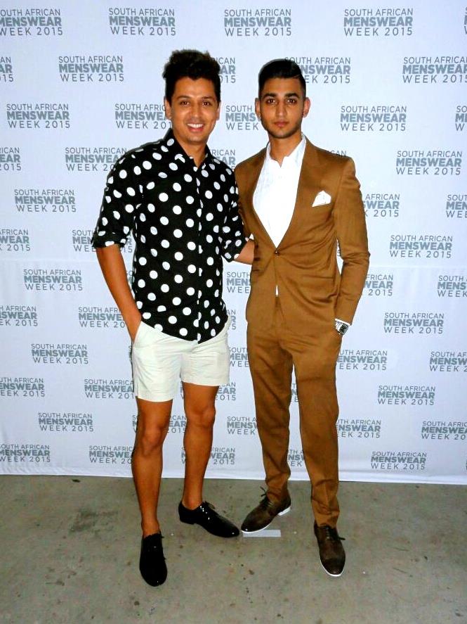 Mishal Mookrey and Tevin Naidu at SA Menswear Fashion Week 2015