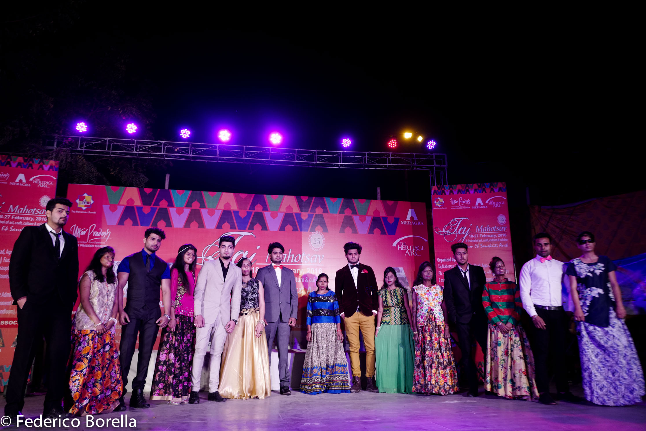 The final segment of the Fashion show had acid attack survivors, heterosexual men, and LGBT members walk together