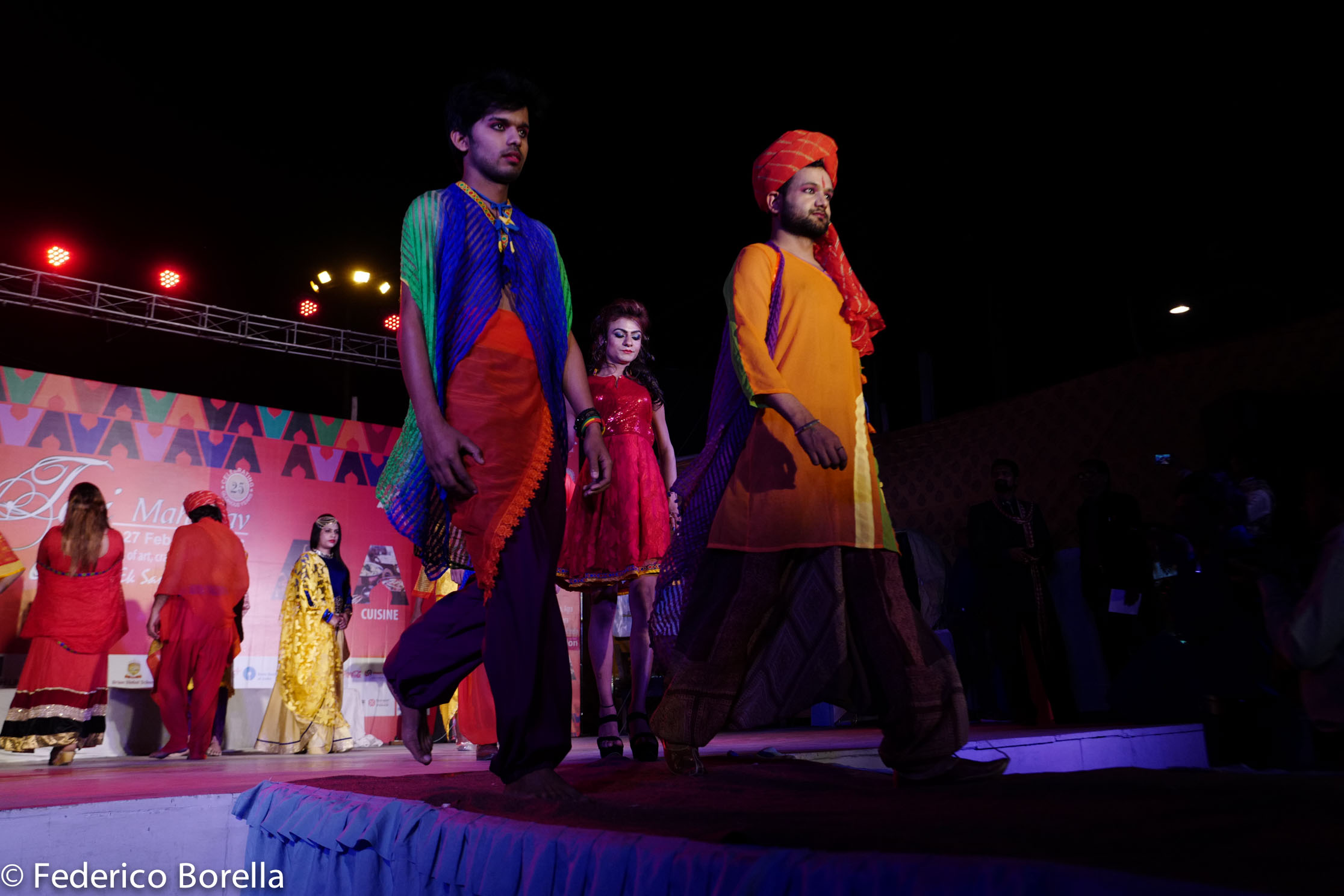 Gautam Yadav walking the ramp