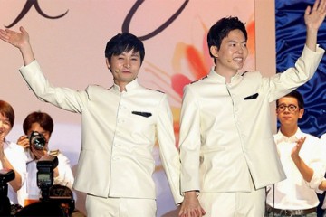 Kim Jho Gwang-soo and his partner Kim Seung-hwan