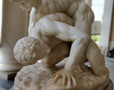 white marble statue