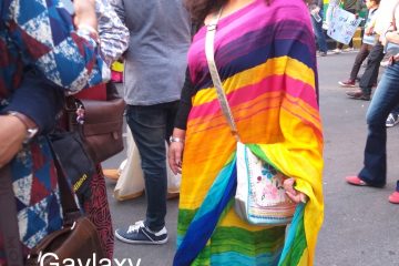 rainbow saree, delhi