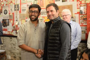 Rahul Gandhi with Gay student